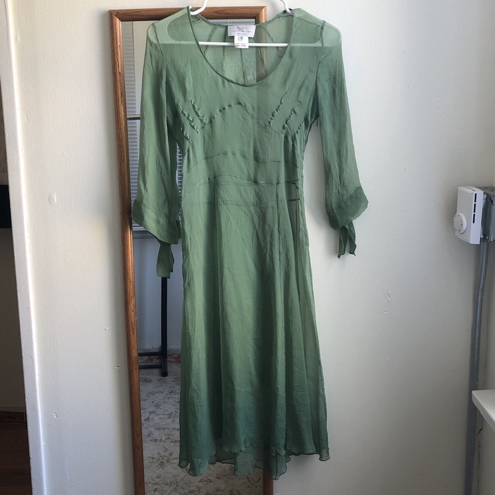 100% SILK SHEER BARNEYS DRESS